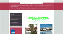 Desktop Screenshot of pension-egner.de