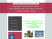 Tablet Screenshot of pension-egner.de